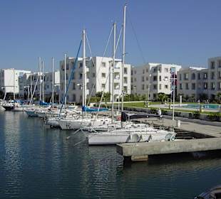 Teil des Yachthafens