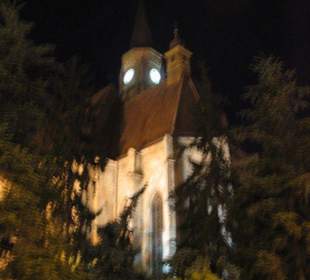 Cluj by night - church