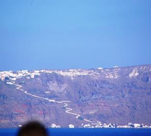 Santorin selbst im Bild Landschaft, Stadt