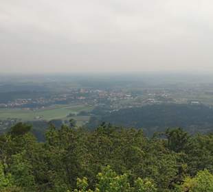 Blick hinunter auf Stainz