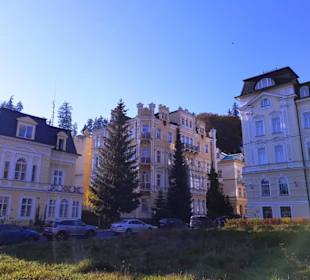 Häuser oberhalb von Marienbad