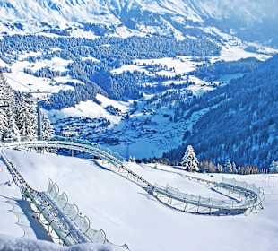 Lenzerheide Rodelbahn Pradaschier auch im Winter