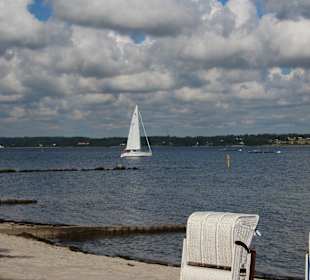 Blick auf die Strandpromenade