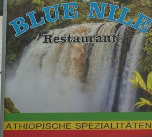 Zum Abendessen im äthiopischen Rest. Blue Nile