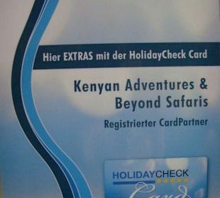 Regstrierter CardPartner bei HolidayCheck