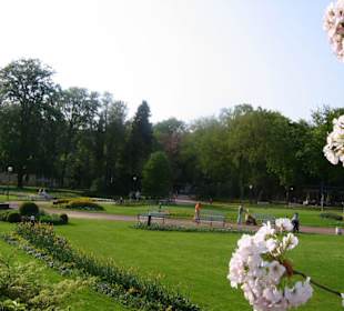 Direkt vorm Parkhotel