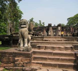 Löwe bewacht den Eingang