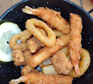 Gebackene Garnelen im "La Paëlla de la Mer"