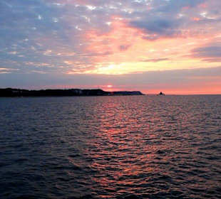 Sonnenuntergang Richtung Seebad Heringsdorf