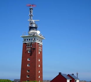 Der Radarturm auf dem Helgoländer Oberland