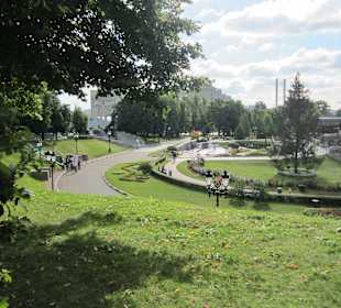 Park neben der Kathedrale