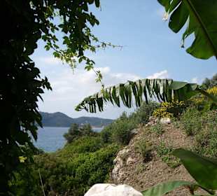 Blick aus der Taverne Fishermans Cabin