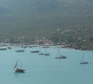 Ücagiz von der Festung in Simena aus