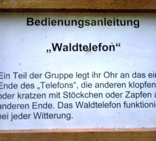 Tafeln im Wald Beschreibung