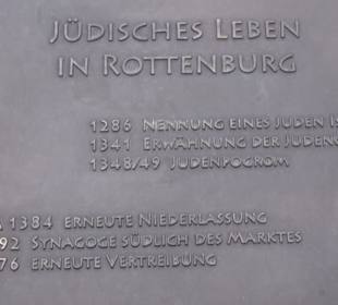 Denkmal Jüdisches Leben in Rottenburg