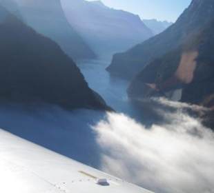 Anflug wie ein Flugsaurier