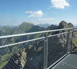 Auf dem Nordwandsteig auf dem Nebelhorn