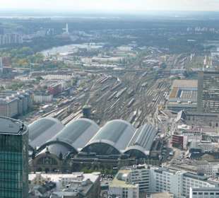 Blick auf den Hauptbahnhof 