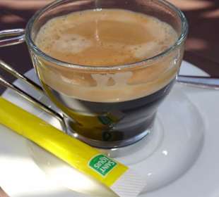 Ein Espresso als Abschluss