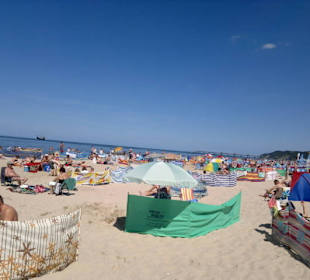 Plaża Międzyzdroje w sierpniu