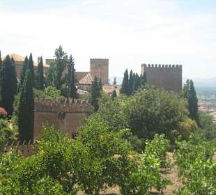 Widok na Alhambrę