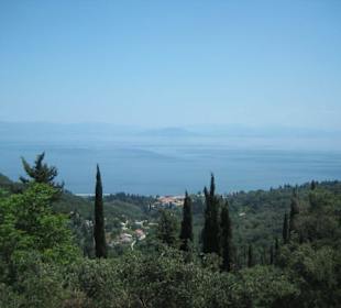 Panoramablick vom Dorf