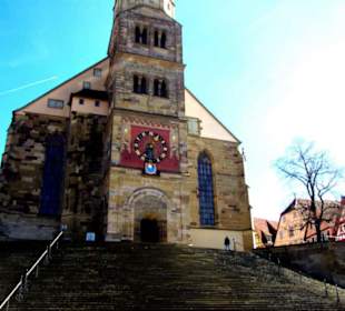 Der berühmte Treppenaufgang mit Kirche