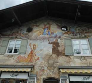 Wandmalerei am Haus Jocher