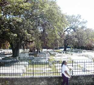 Blick auf den Friedhof
