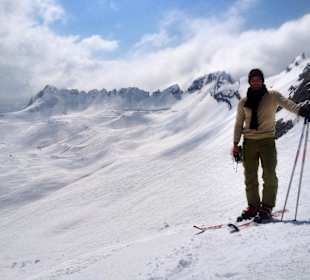 März 2012 Skifahren auf der Zugspitze