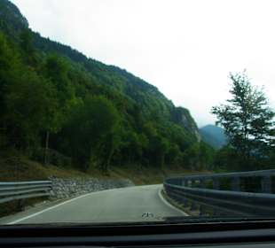 Die Auffahrt von Italien aus