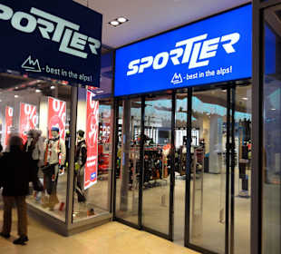 Eingang zum Sportgeschäft Sportler