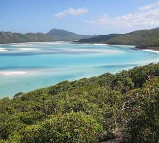 Aussicht vonder Platform auf Whitehaven Beach