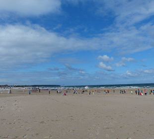 Großzügiger Strand