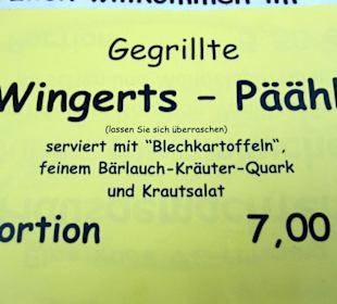 Spezialität des Hauses