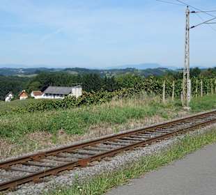 Bahnstrecke Blickrichtung Schöckl