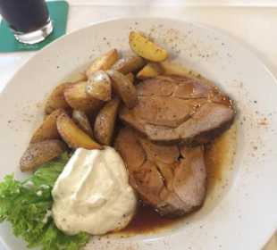 Pfefferspießbraten vom Schweinenacken