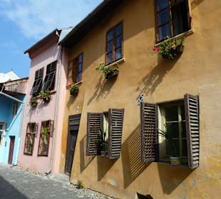 Farbenfrohe Häuser in der Altstadt