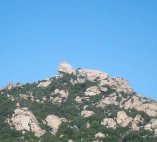 La baia vista dall'alto