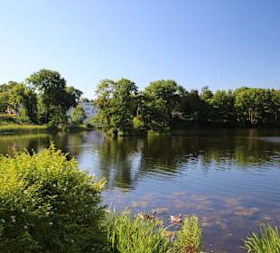 Wassergräben um das Schloss
