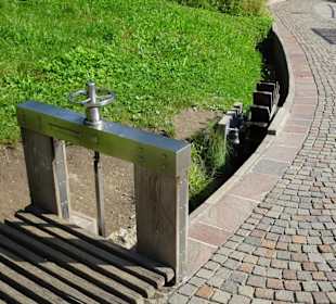 Wasserspielplatz in den Gärten