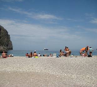 Nur wenige Menschen, da früh dran