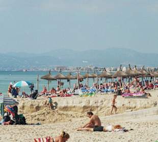 Strand an der Playa de Palma