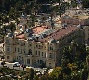 Blick auf das Rathaus von Malaga