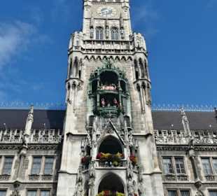 Der Turm vom Neuen Rathaus am Marienplatz