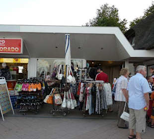 Shops and Restaurants at Sea Front in Dahme