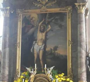In der St. Sebastian Kirche in Ramsau