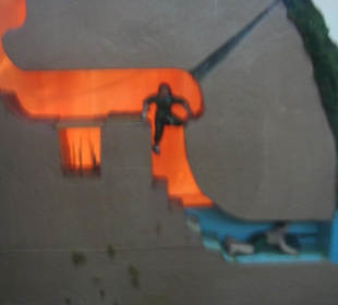 Modell des Tunnelsystems von Cu Chi.