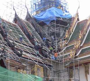 Arbeiten auf den Dächern