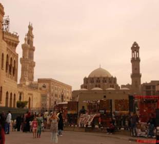 Blick auf den Marktplatz im Khan El Khalili Bazar